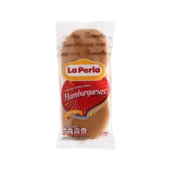 PAN DE HAMBURGUESA  CLASICO X 4 UNIDADES 210 GRS